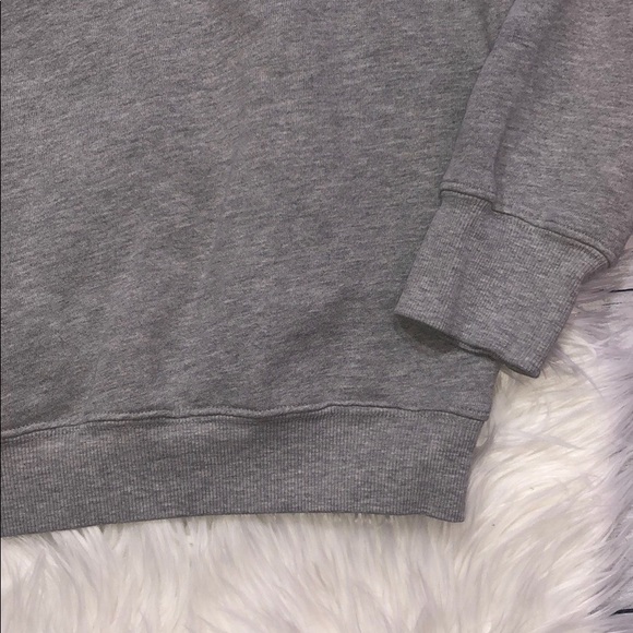 Frame Denim Gray Old School Embroidered Sweatshirt - Picture 7 of 8